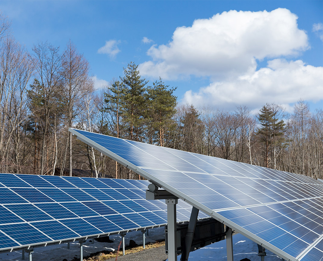 Solar panels installation